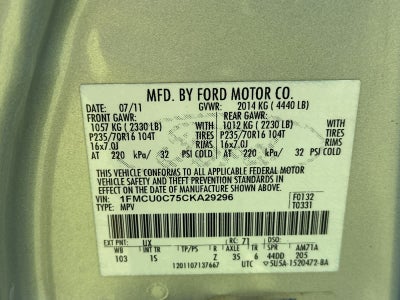2012 Ford Escape XLS