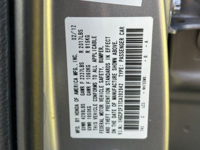 2012 Honda Accord LX