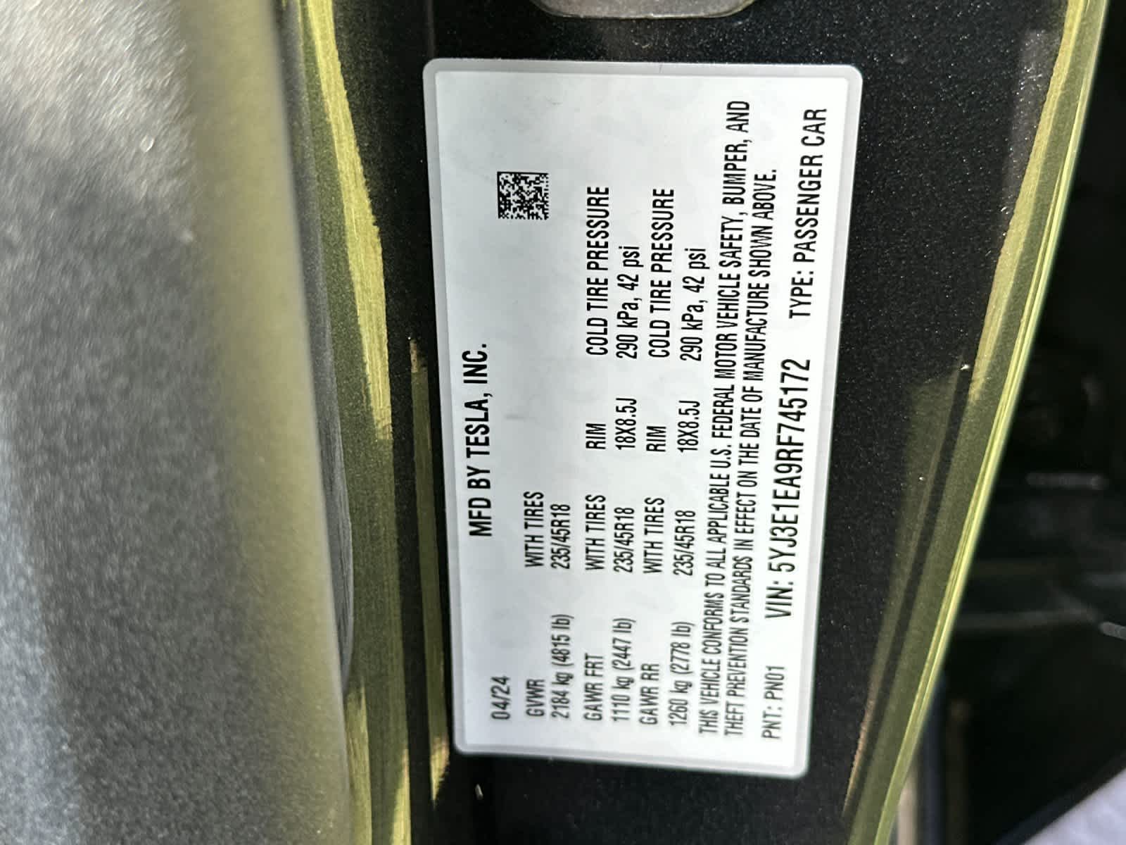 2024 Tesla Model 3 Base