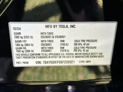2025 Tesla Model Y Performance