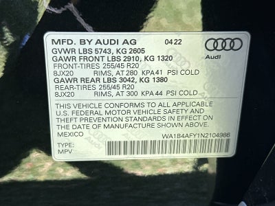 2022 Audi SQ5 Premium Plus
