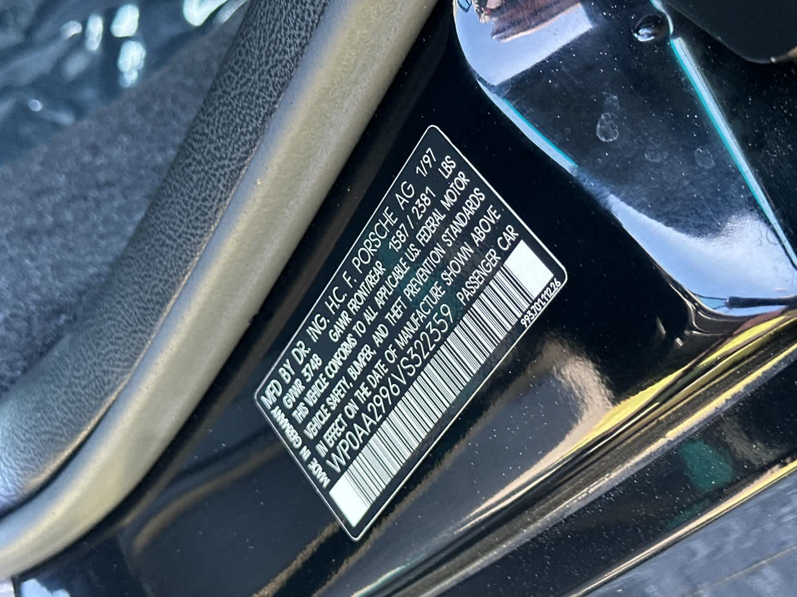 1997 Porsche 911 Carrera 911 Carrera S