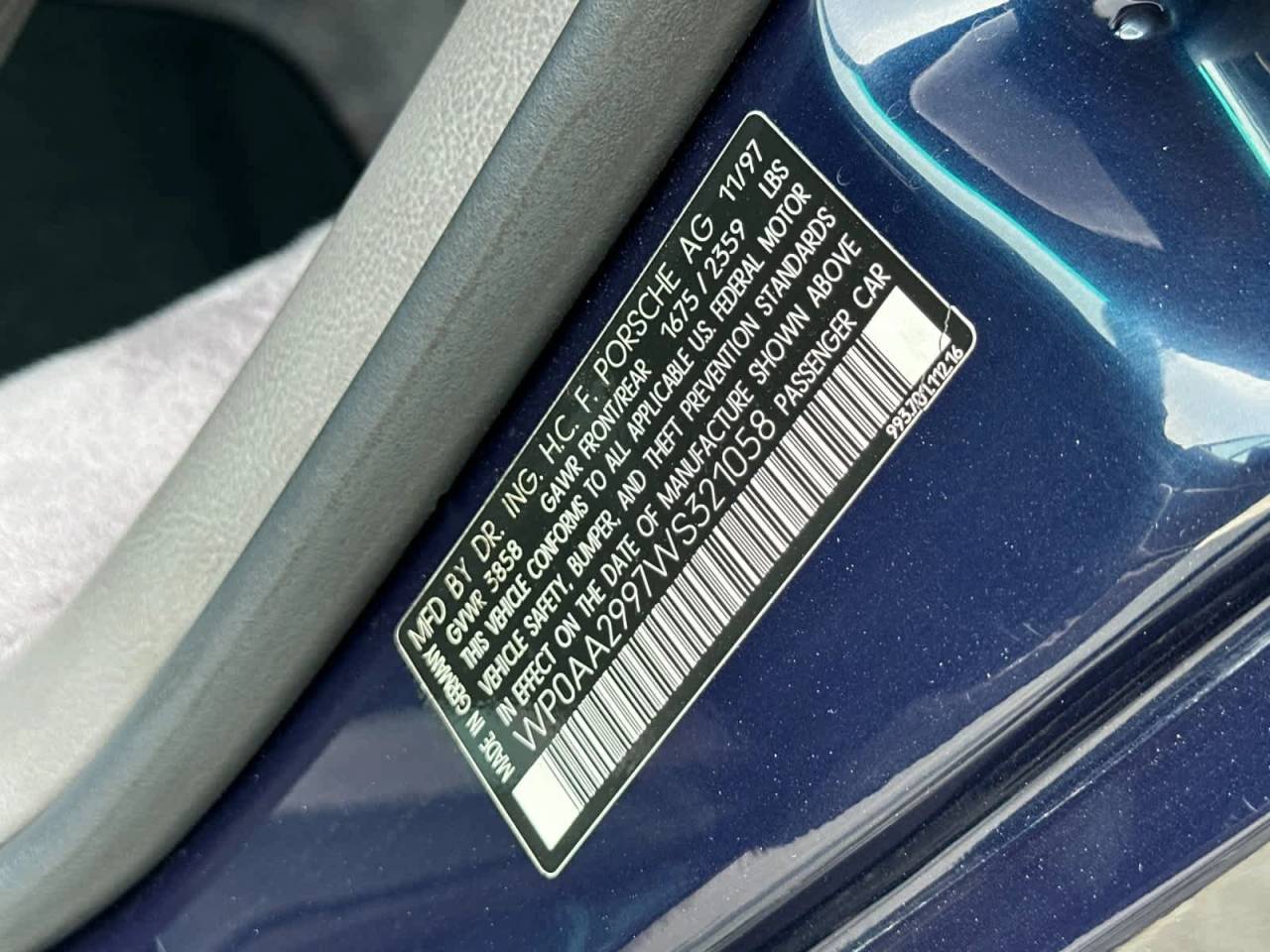 1998 Porsche 911 Carrera 4 Carrera 4 S