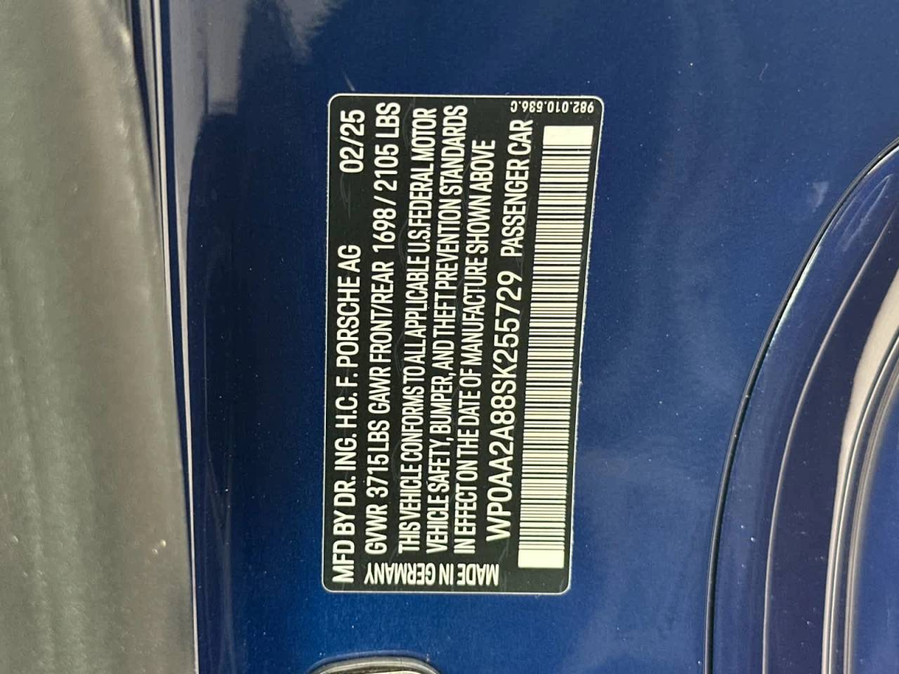 2025 Porsche 718 Cayman Cayman Style Edition