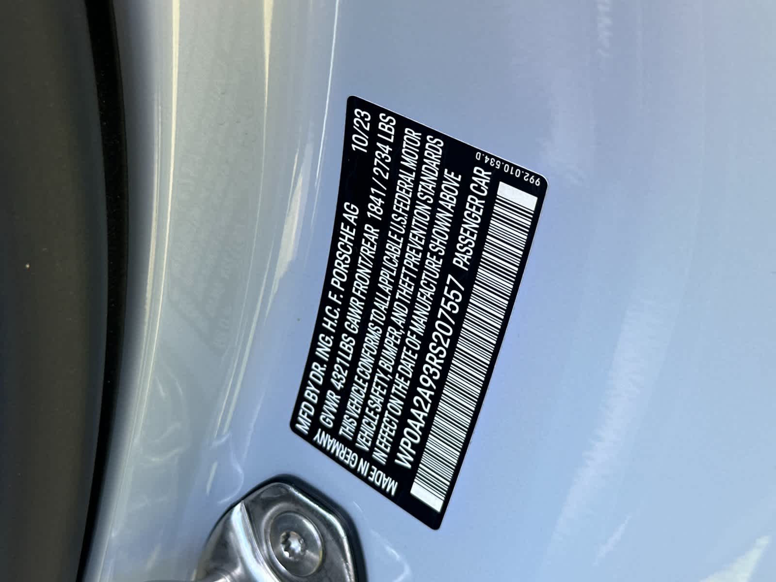 2024 Porsche 911 Carrera