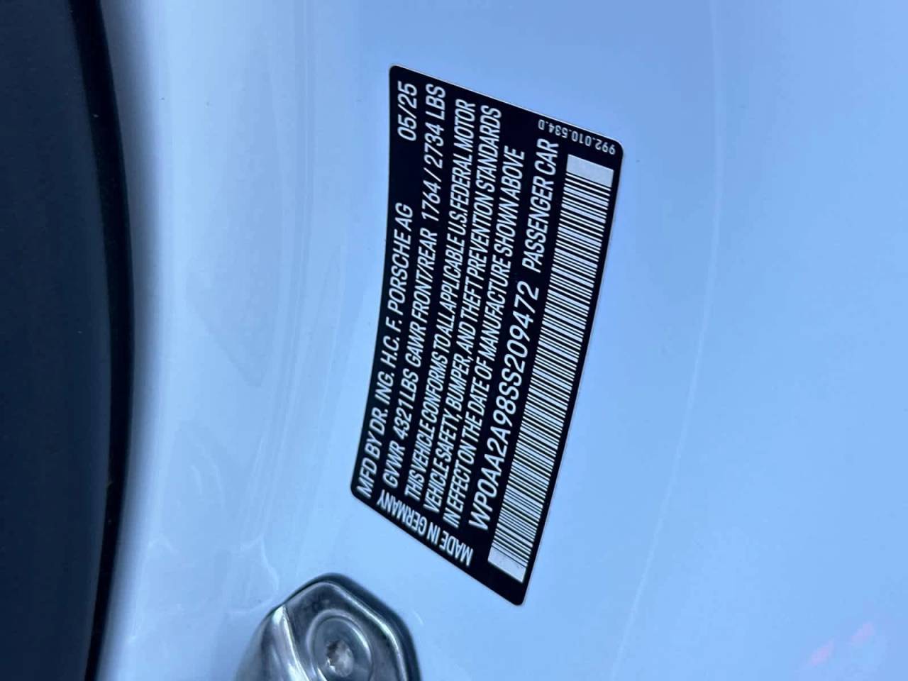 2025 Porsche 911 Carrera