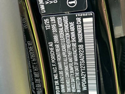 2026 Porsche Taycan Base