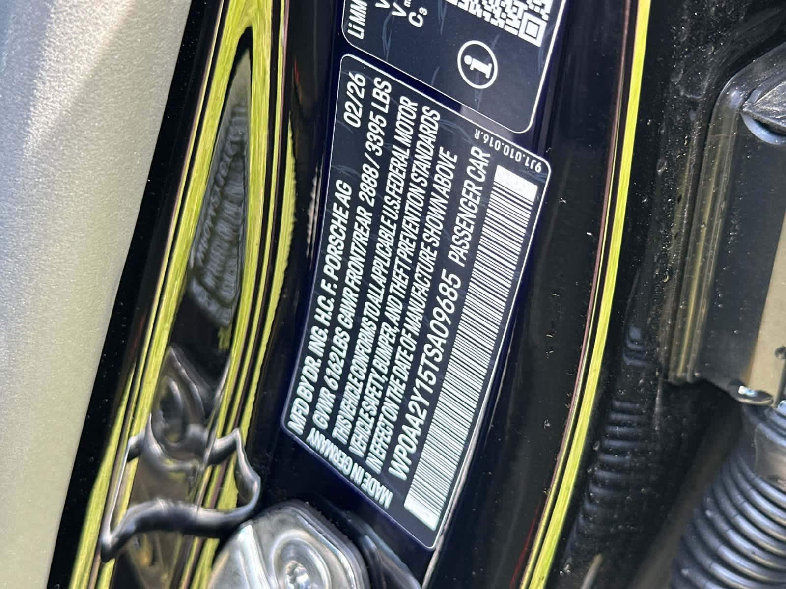 2026 Porsche Taycan Taycan Black Edition