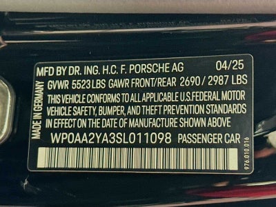 2025 Porsche Panamera Panamera