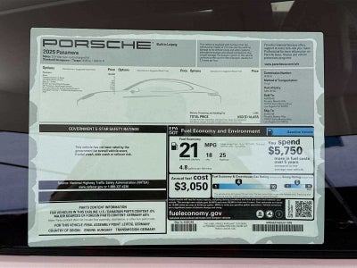 2025 Porsche Panamera Panamera