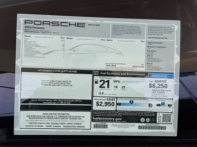 2026 Porsche Panamera Panamera