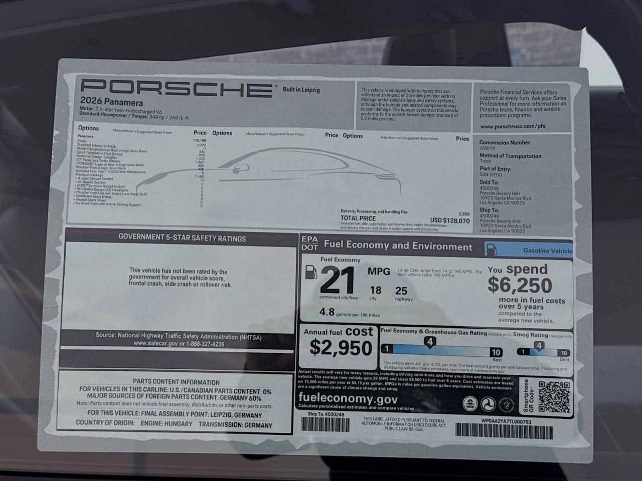 2026 Porsche Panamera 4