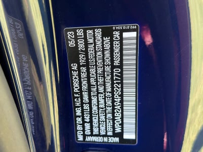 2023 Porsche 911 911 Carrera 4S (MY23)