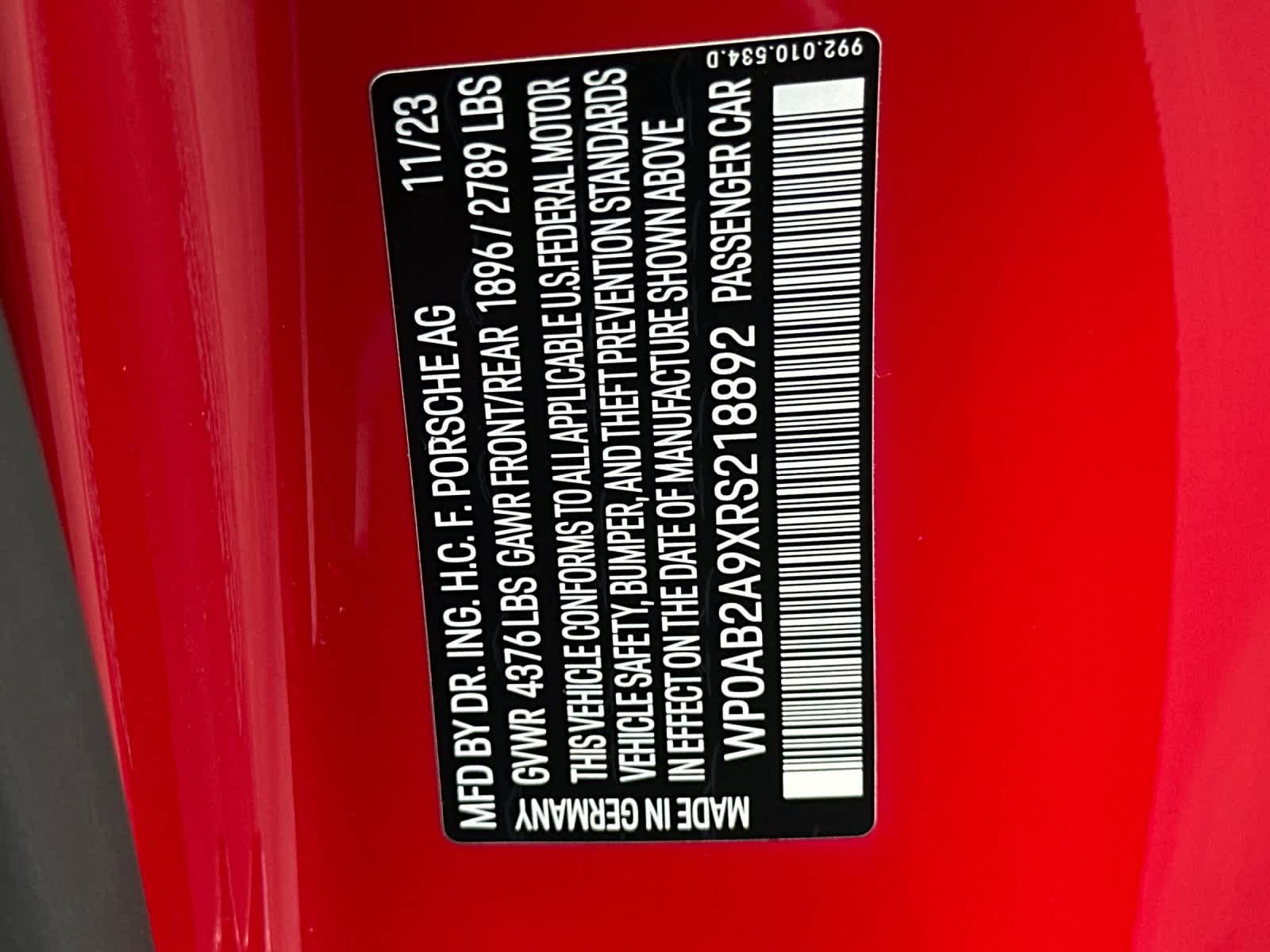 2024 Porsche 911 Carrera GTS