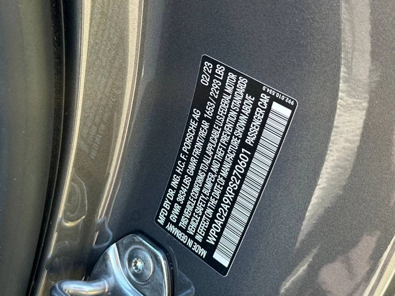 2023 Porsche 911 GT3 with Touring Package