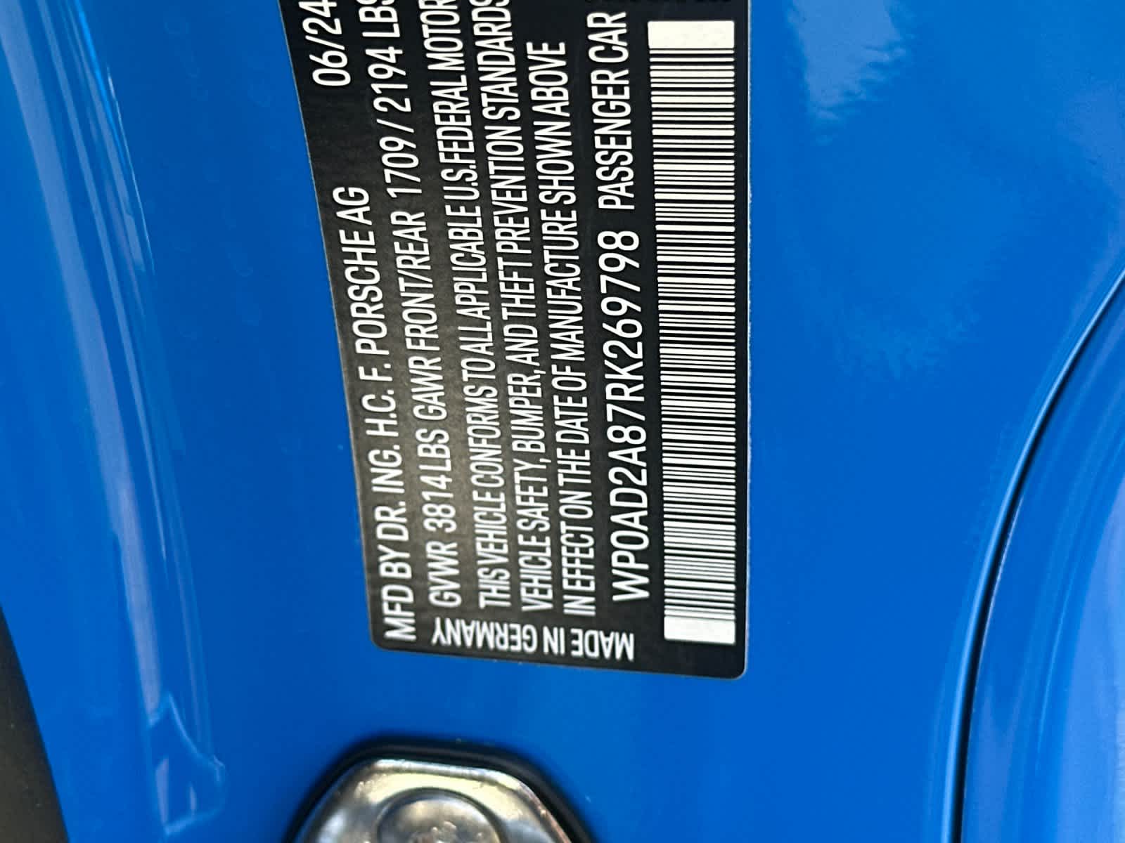2024 Porsche 718 Cayman Cayman GTS 4.0