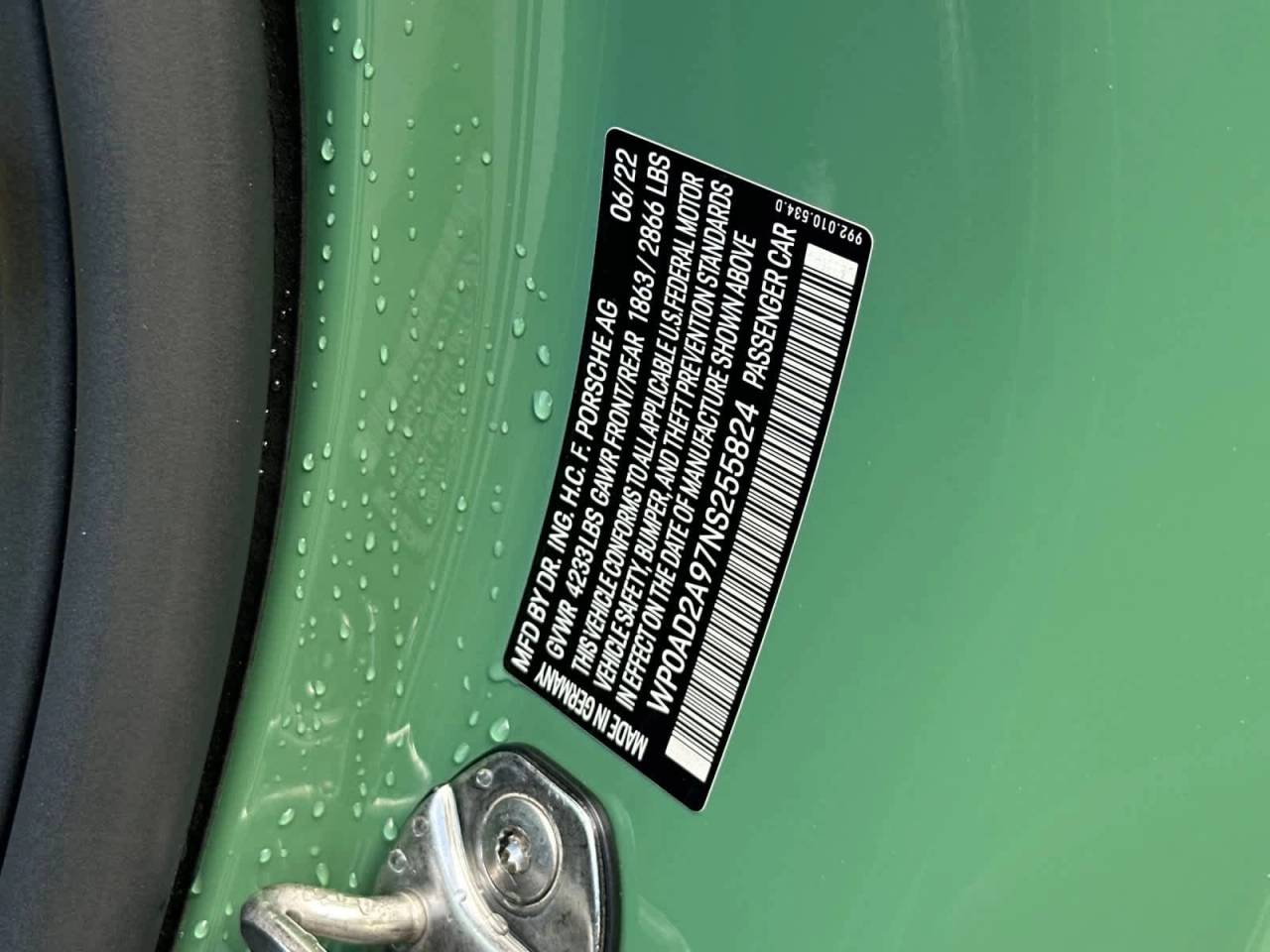 2022 Porsche 911 Turbo S