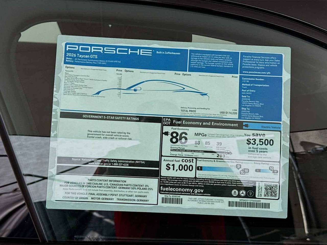 2026 Porsche Taycan GTS