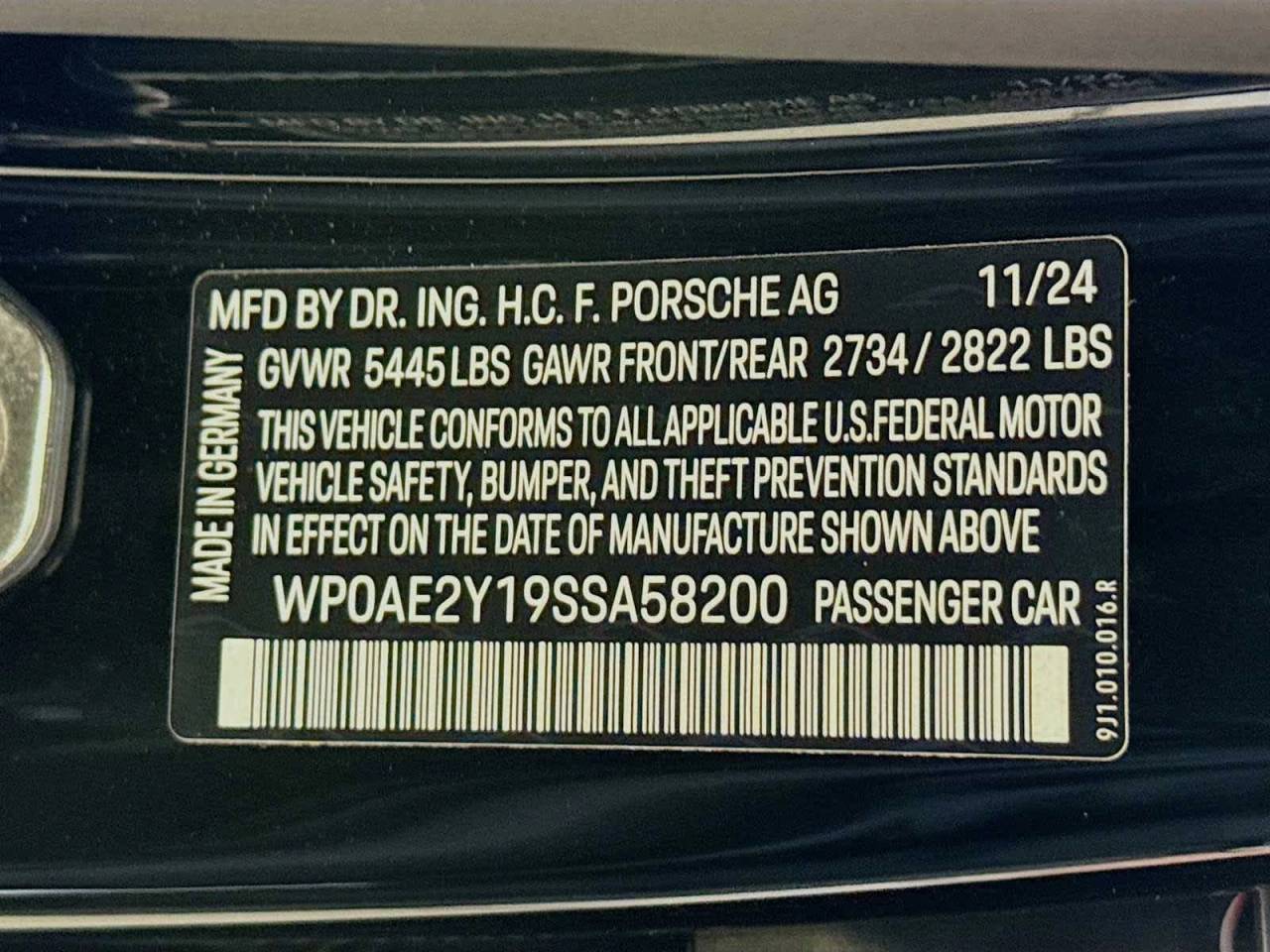 2025 Porsche Taycan Turbo GT