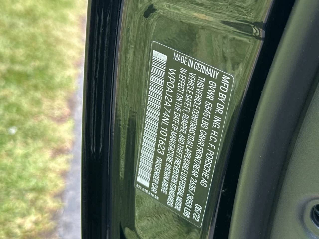 2022 Porsche Panamera Platinum Edition