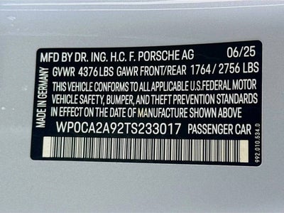 2026 Porsche 911 Carrera T