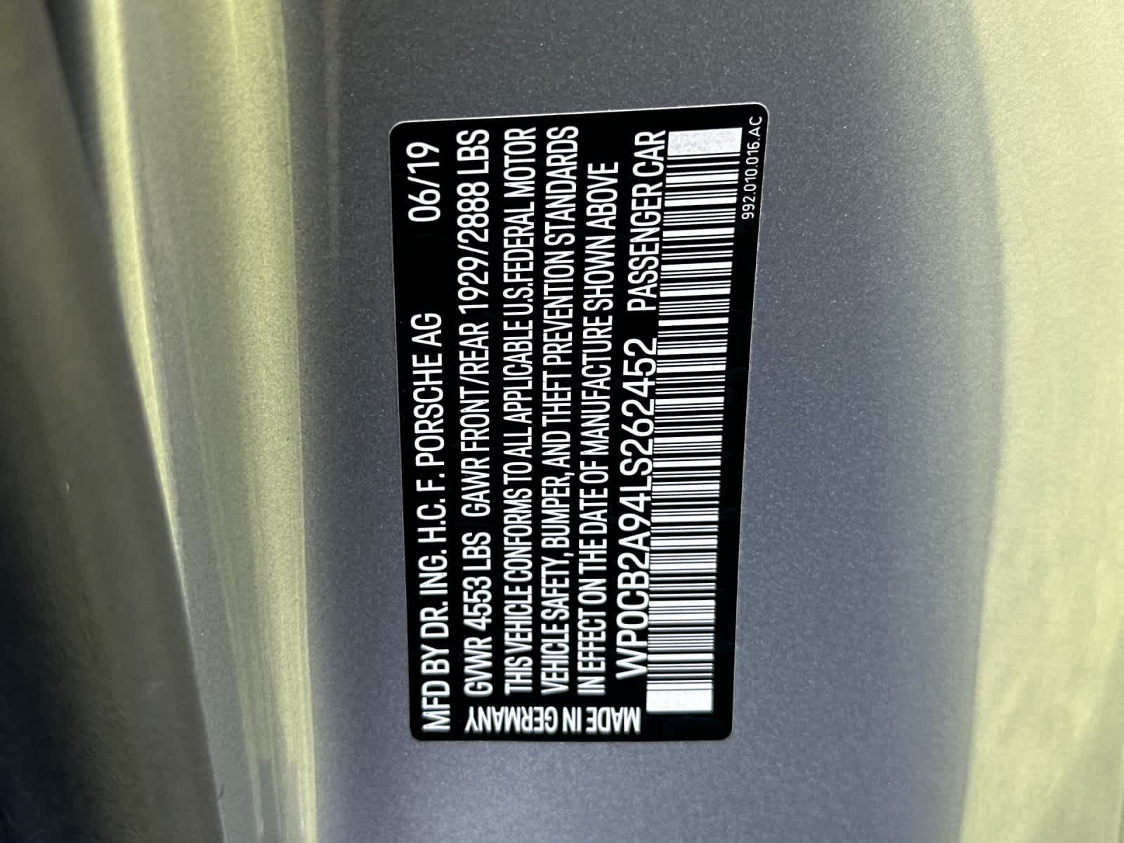 2020 Porsche 911 911 Carrera 4S Cabriolet