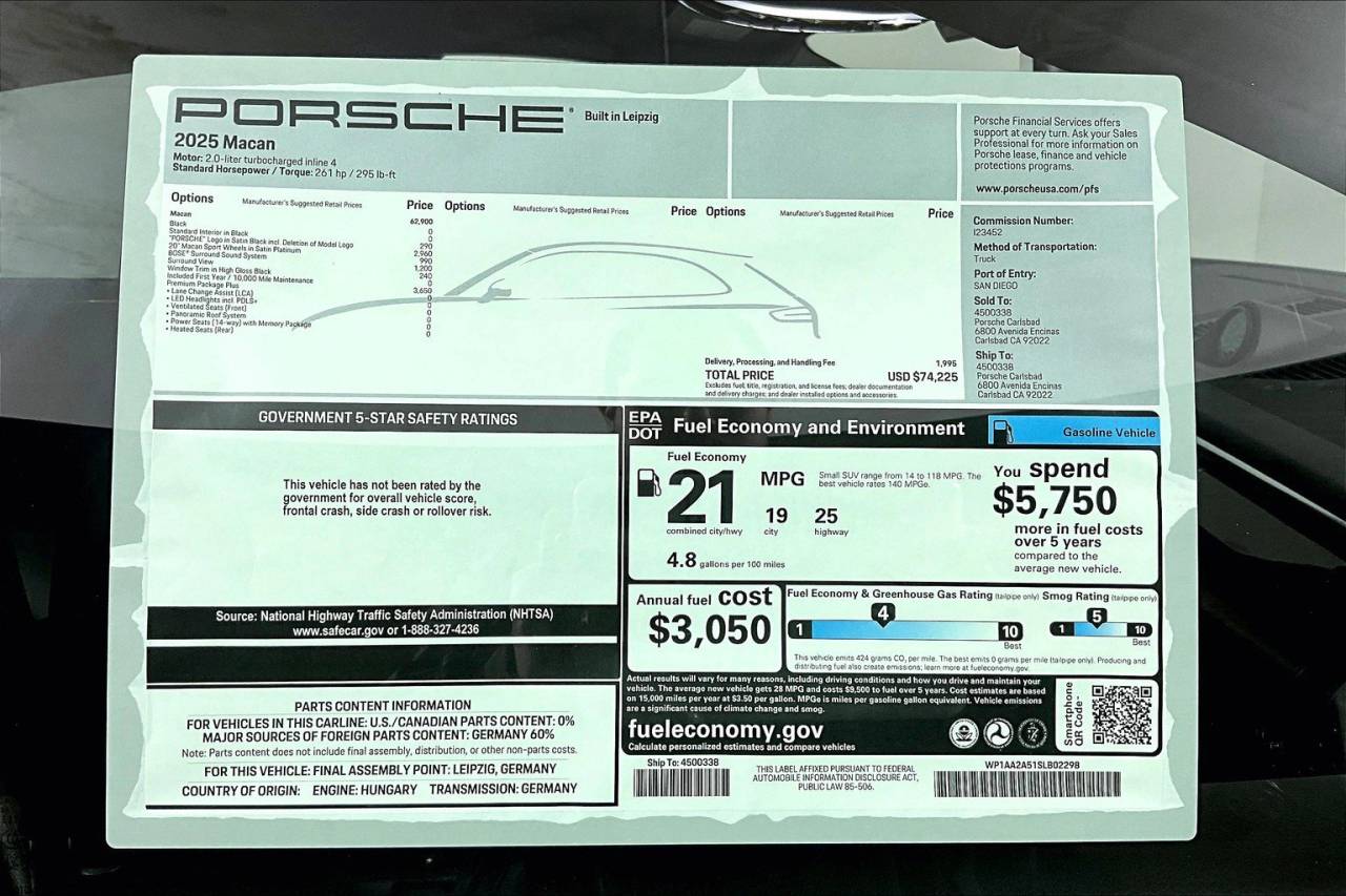 2025 Porsche Macan AWD