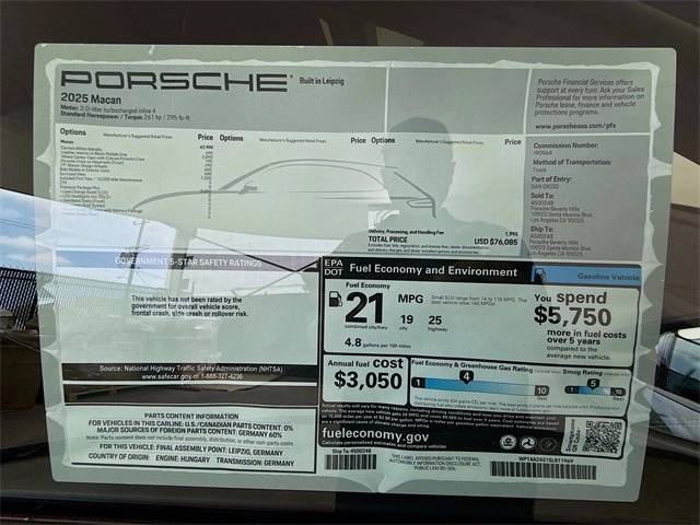 2025 Porsche Macan Base
