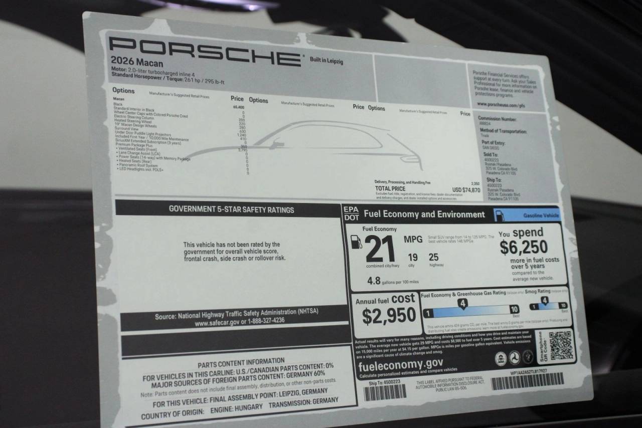 2026 Porsche Macan Macan