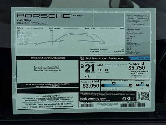 2025 Porsche Macan Base