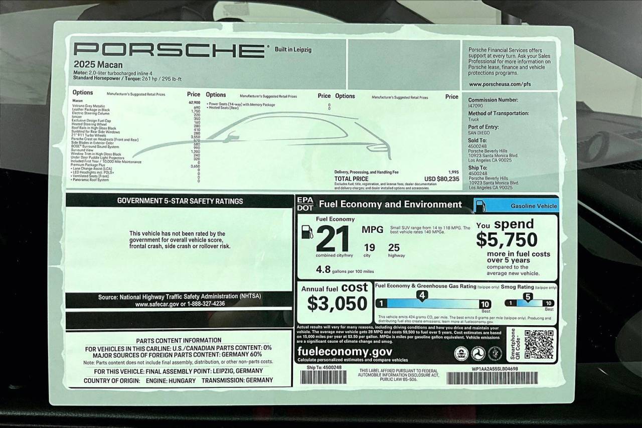 2025 Porsche Macan AWD
