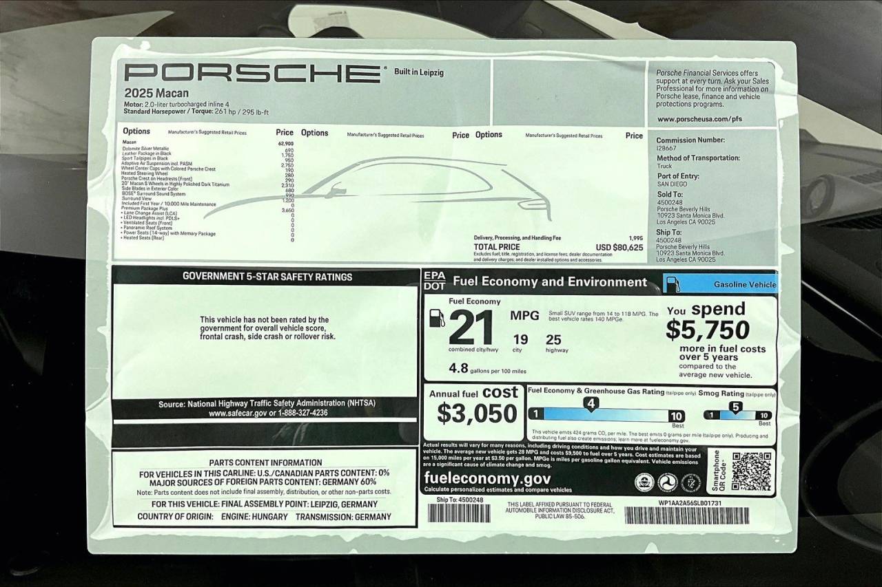 2025 Porsche Macan AWD