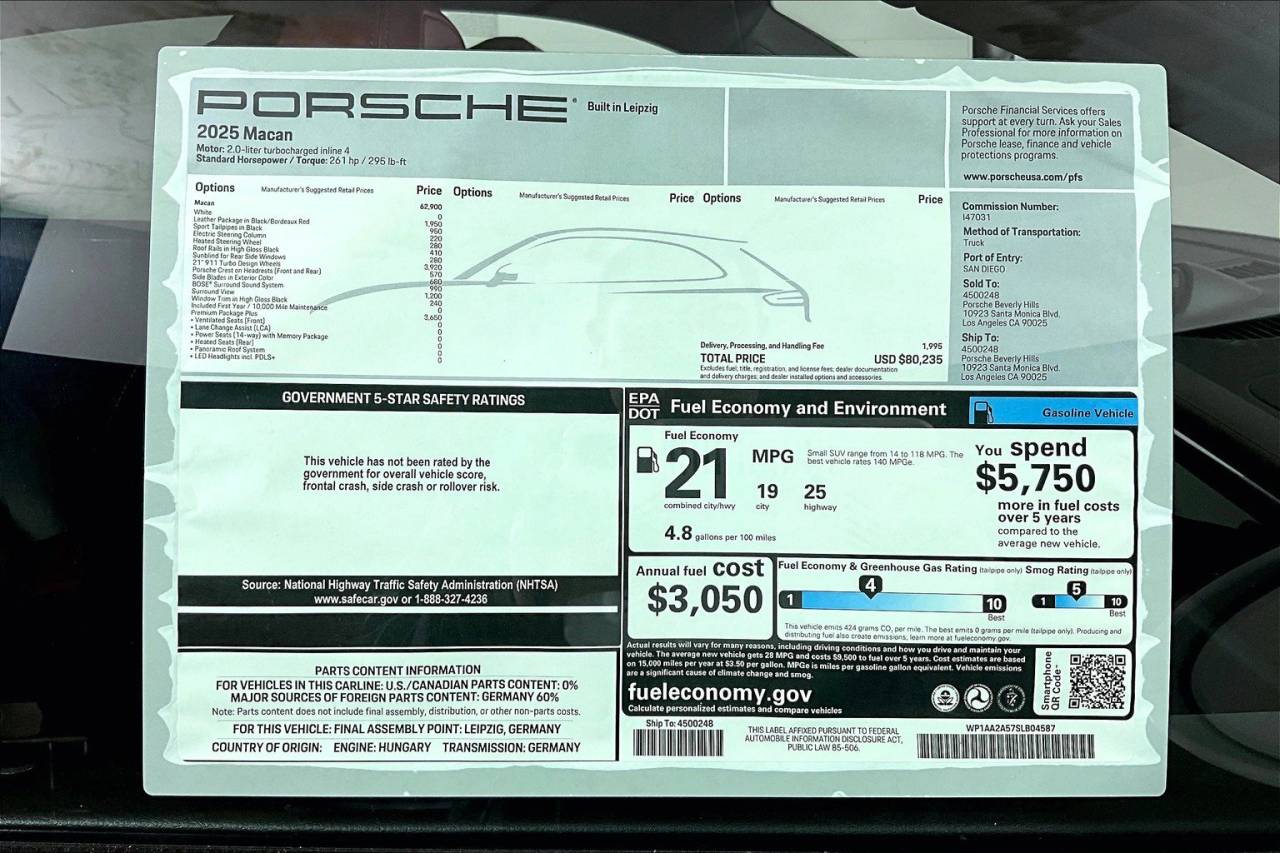 2025 Porsche Macan AWD