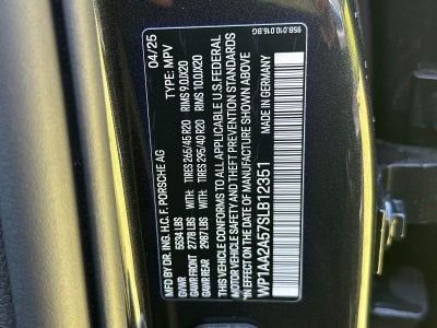 2025 Porsche Macan Macan