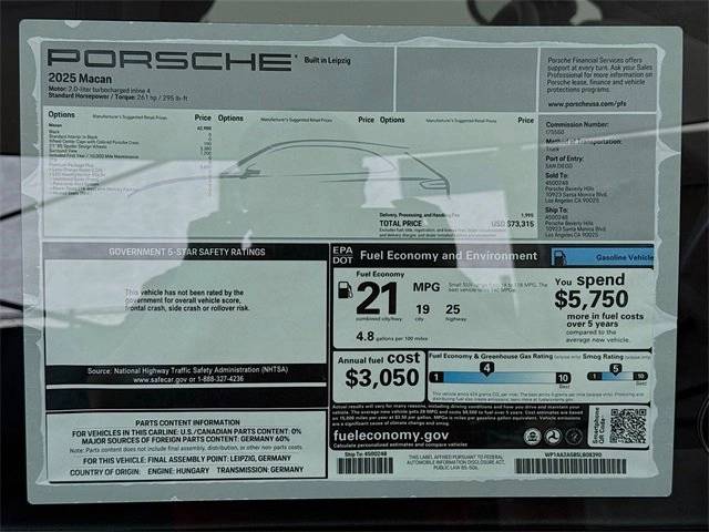 2025 Porsche Macan Base