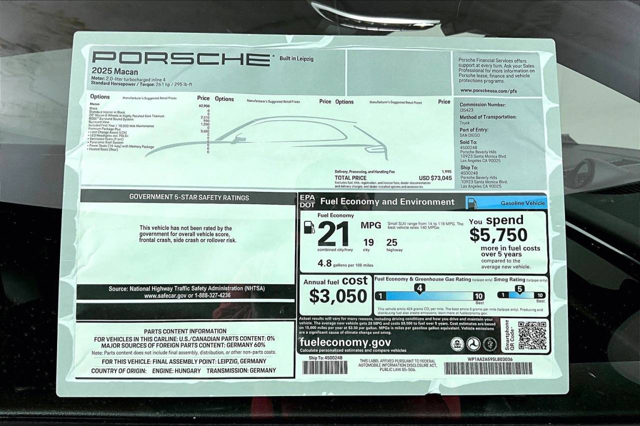 2025 Porsche Macan AWD