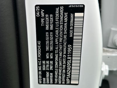 2025 Porsche Macan Macan