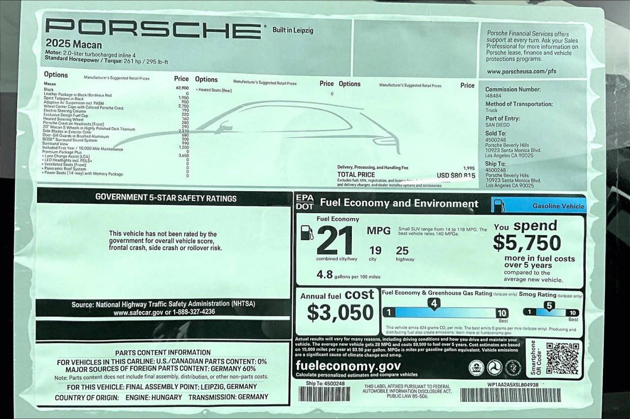2025 Porsche Macan AWD