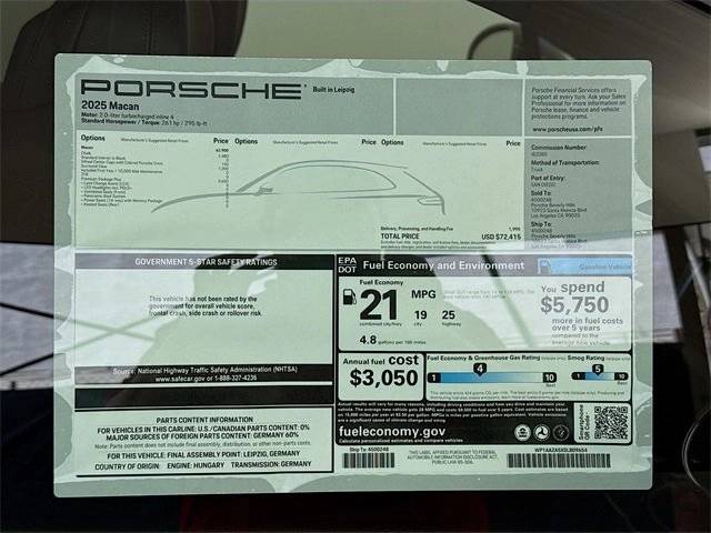 2025 Porsche Macan Base