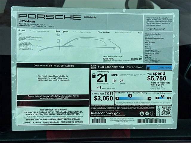 2025 Porsche Macan Base