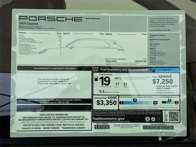 2025 Porsche Cayenne AWD