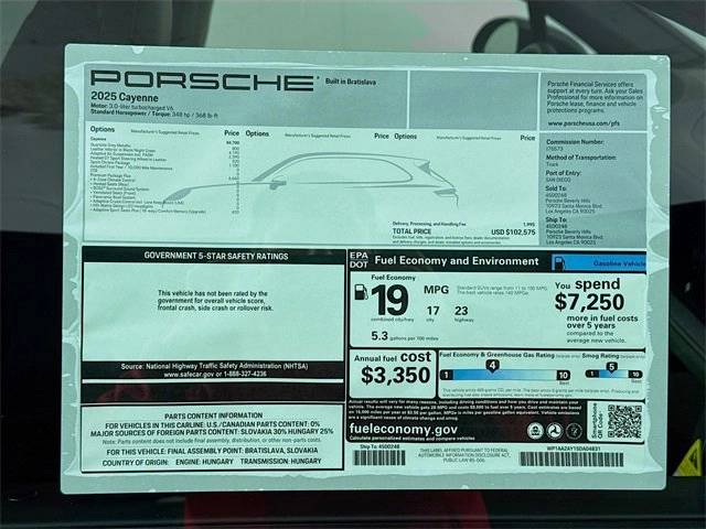 2025 Porsche Cayenne Base