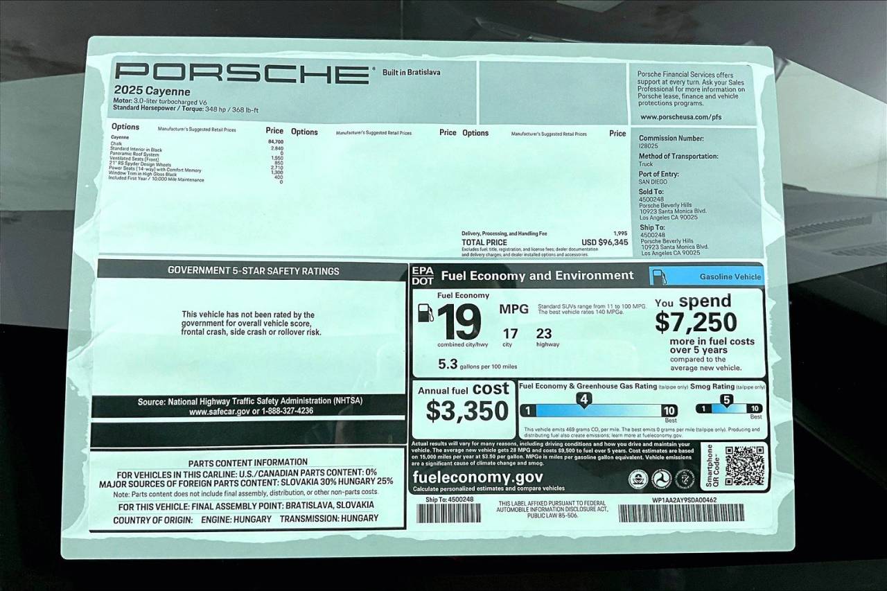 2025 Porsche Cayenne AWD