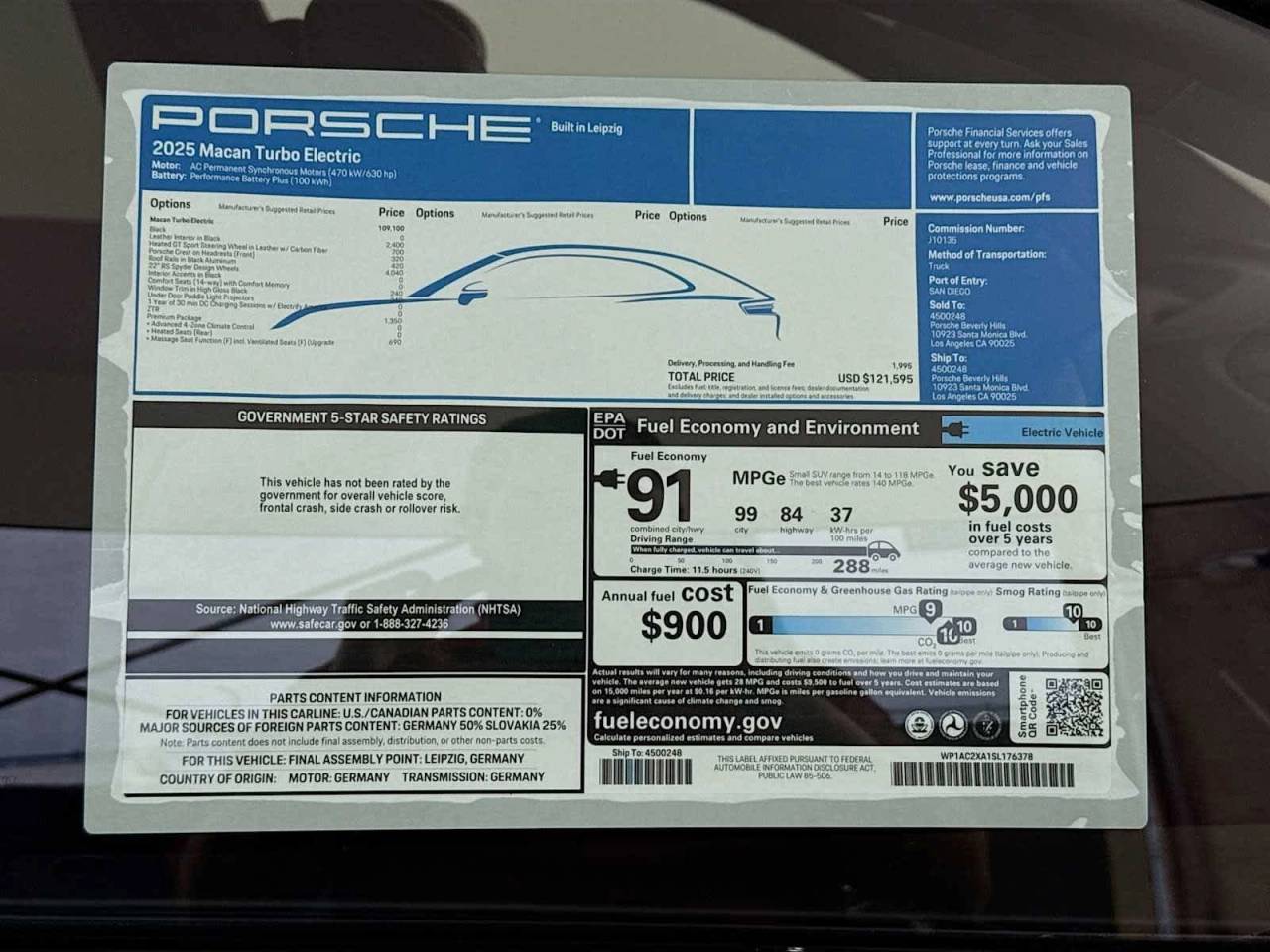 2025 Porsche Macan Electric Turbo