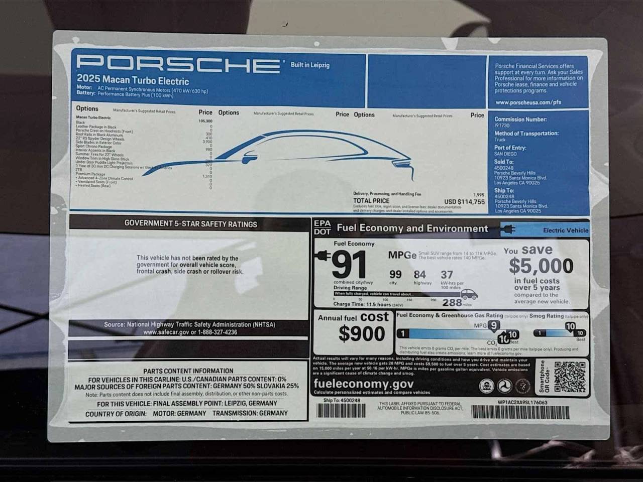 2025 Porsche Macan Electric Turbo