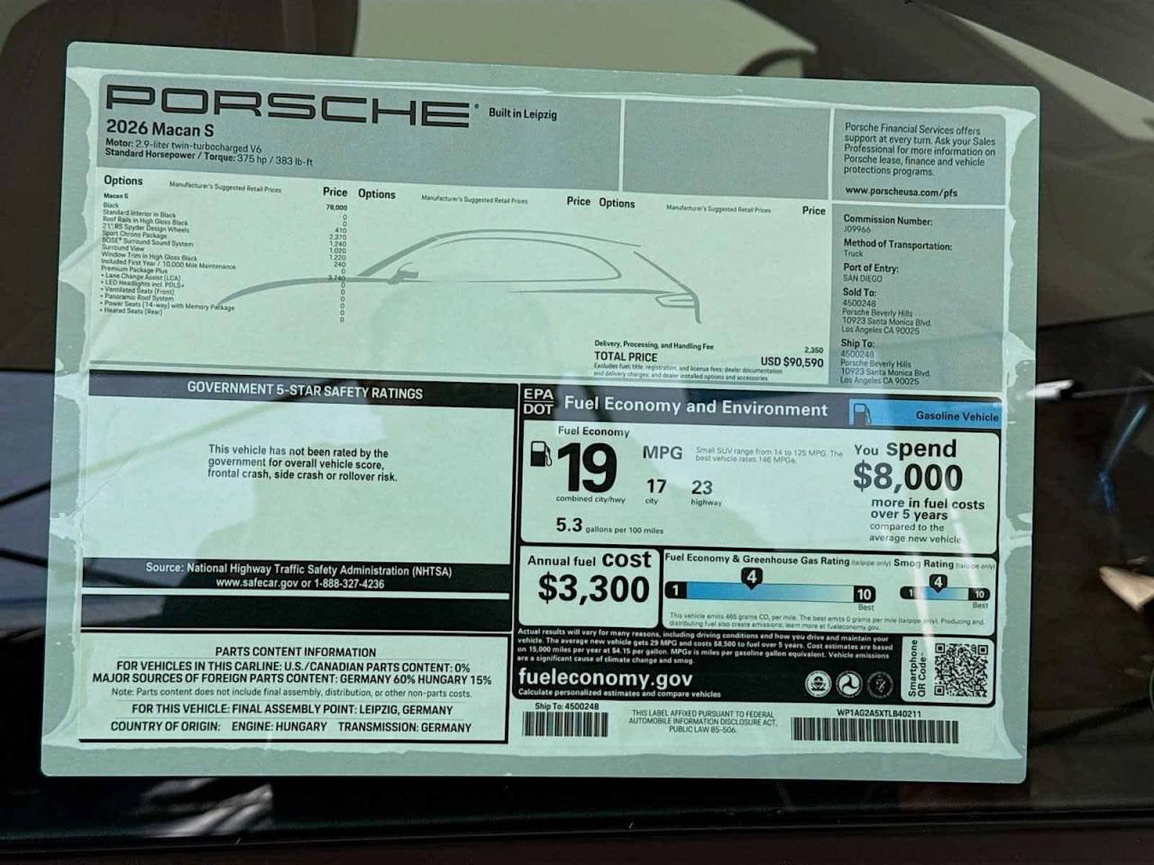 2026 Porsche Macan S