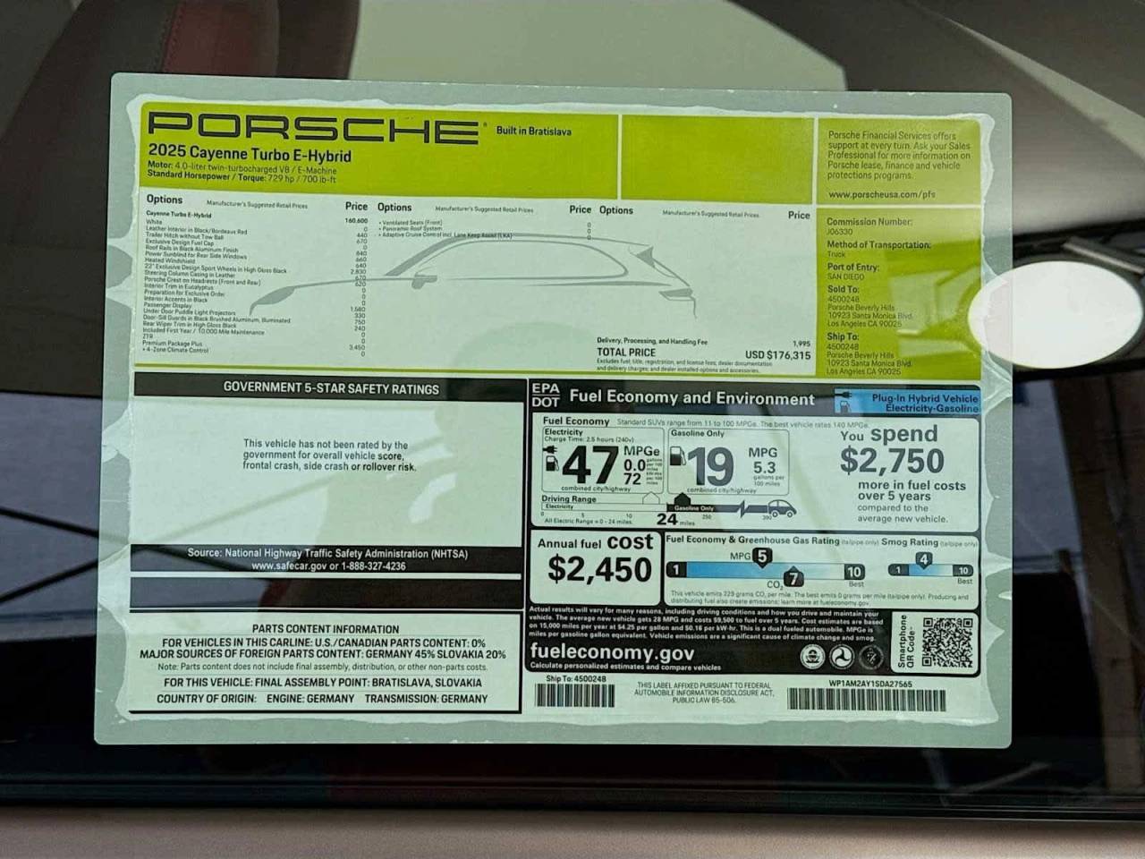 2025 Porsche Cayenne Turbo E-Hybrid
