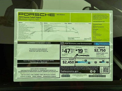 2025 Porsche Cayenne Turbo E-Hybrid