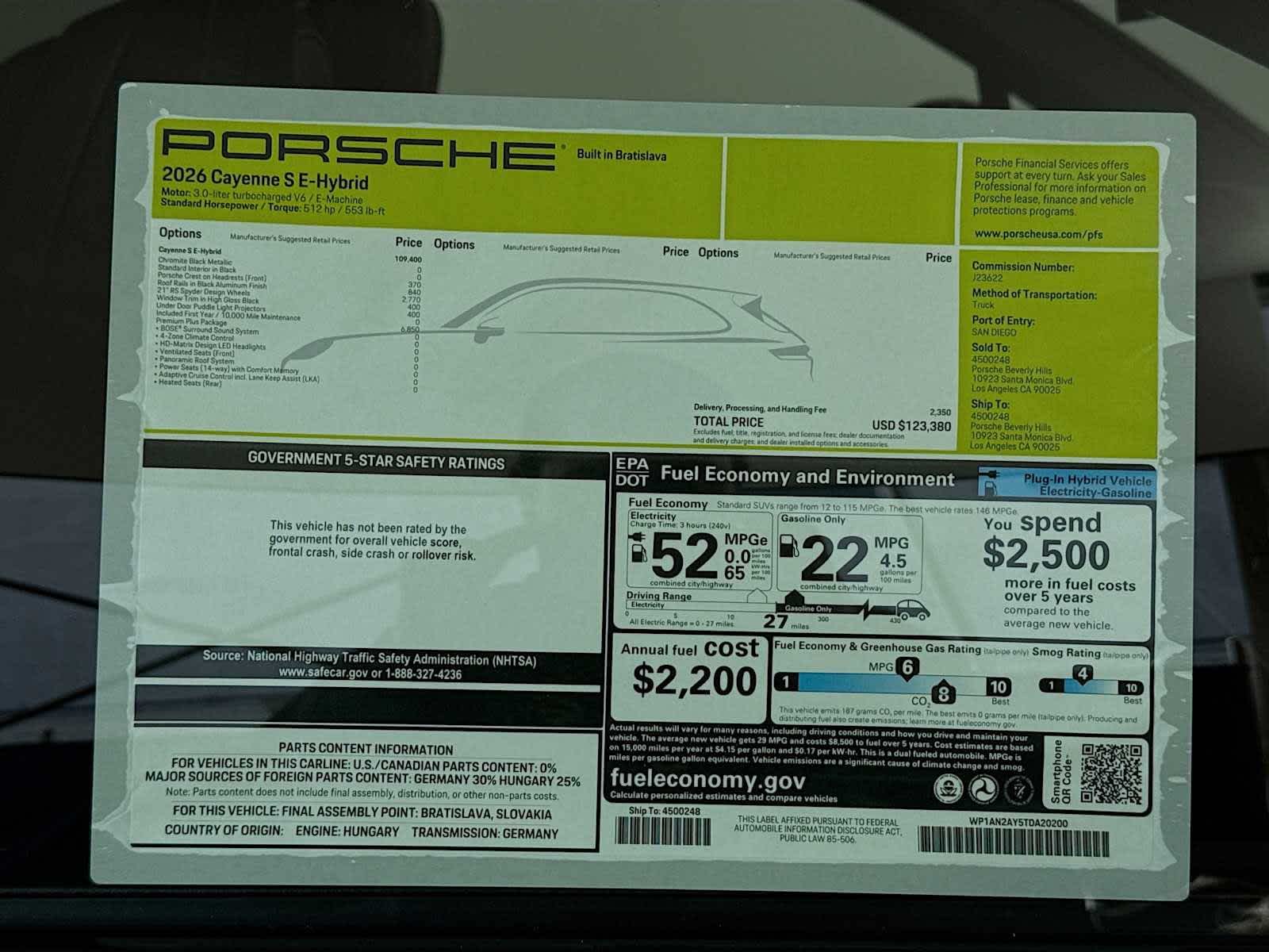 2026 Porsche Cayenne S E-Hybrid