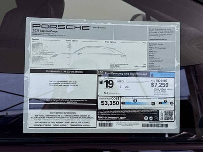 2025 Porsche Cayenne Coupe AWD
